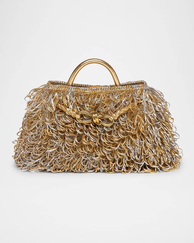 Mini Andiamo Metallic Rope Shoulder Bag